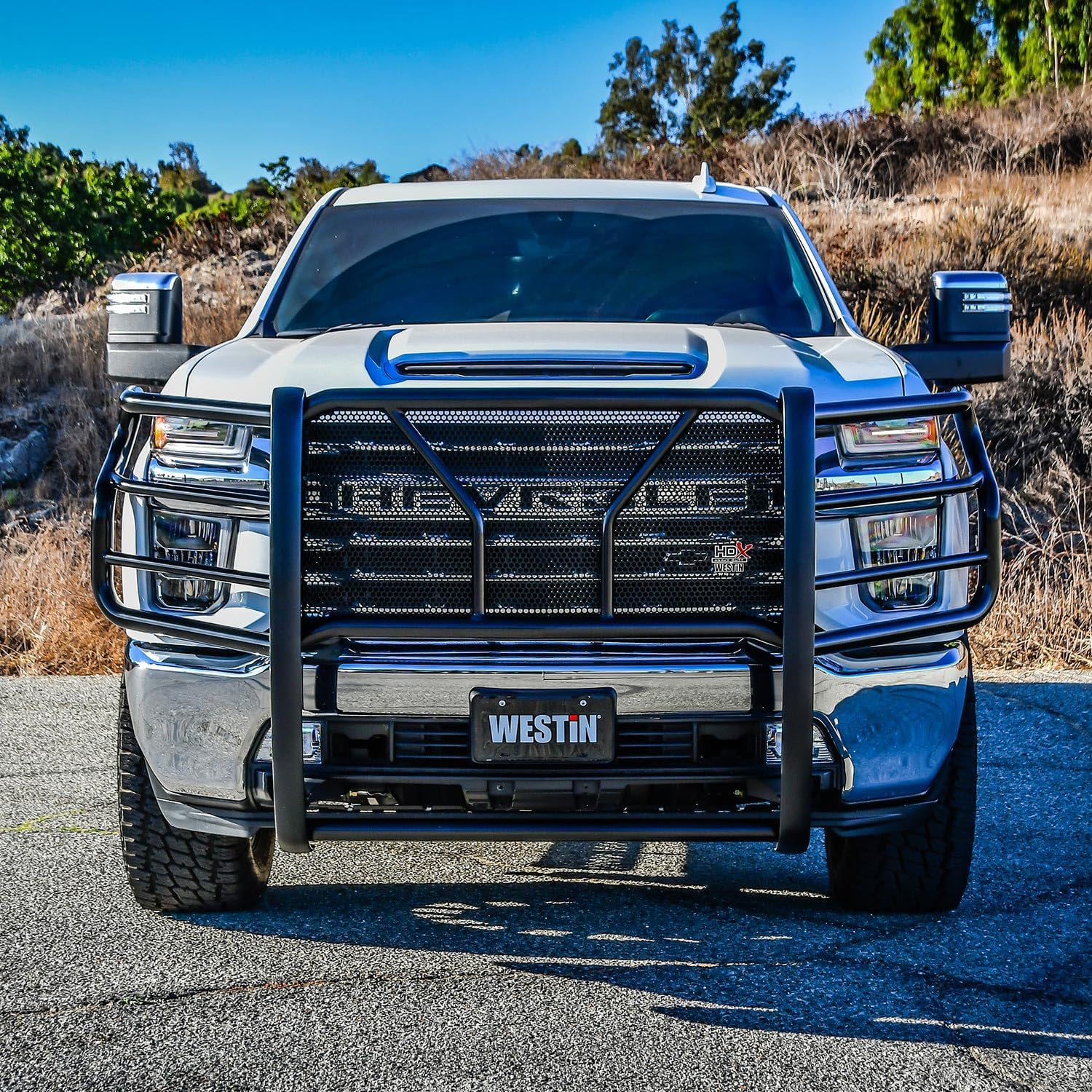 Westin 57-23995 HDX 3-Piece Grille Guard fits 2020-2026 Silverado 2500 3500 (Exc with Sensors) - Image 12