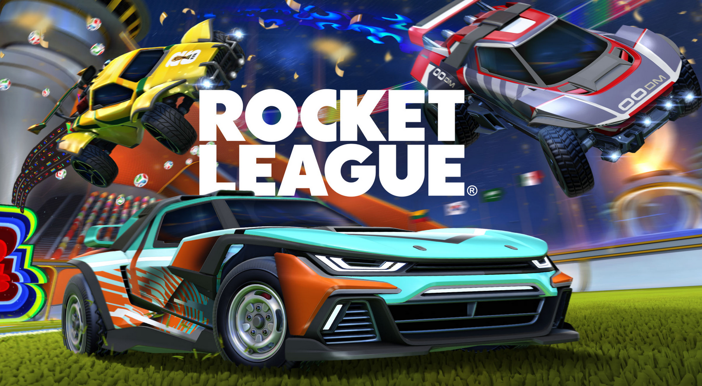 Rocket League competitive car soccer multiplayer